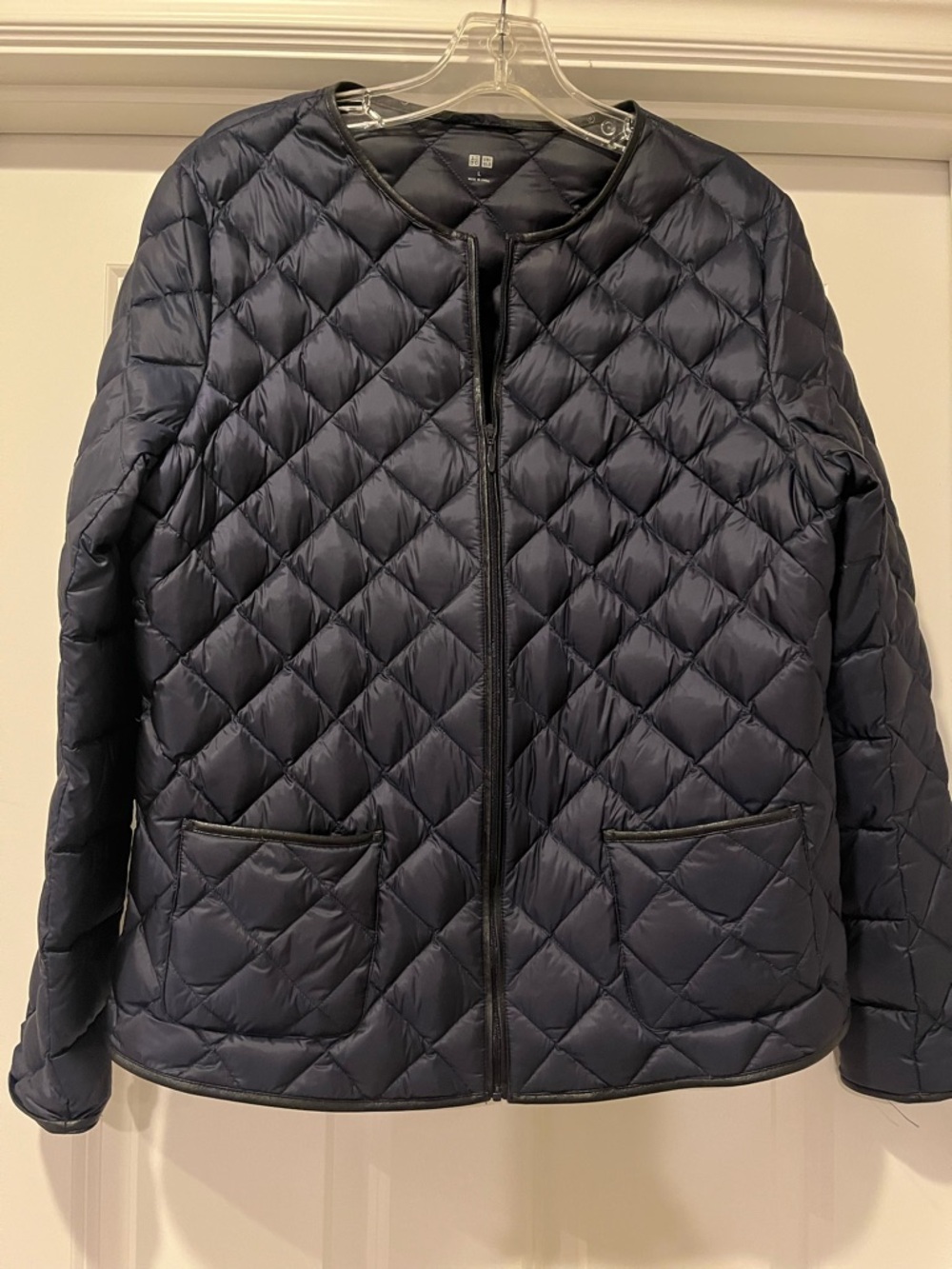 Women’s Uniqlo Quilted Lightweight Puffer Jacket - navy